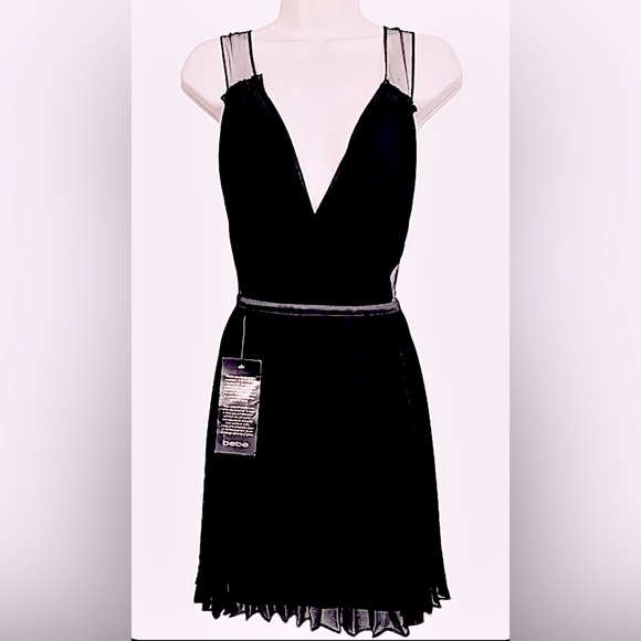 bebe Dresses & Skirts - Bebe Pleated Tulle Dress